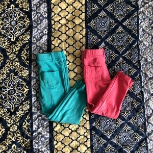 Two carter’s brand leggings 3t